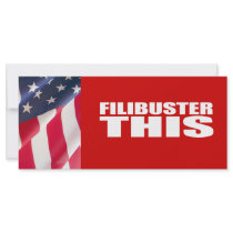 Anti-Republican - Filibuster this Rack Card Template