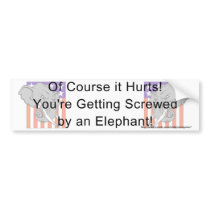 Anti-Republican Political Protest Bumper Sticker