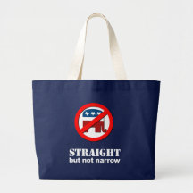 Anti-Republican - Straight but not narrow Canvas Bag