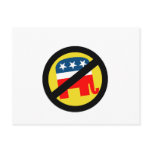Anti-Republican yellow Post Cards