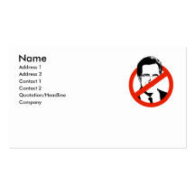 Anti Romney Modèles De Cartes De Visite