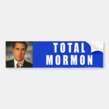 Anti-Romney mormon de total d'autocollant Adhésif Pour Voiture