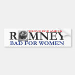 ANTI ROMNEY Woman in Washing Machine Bumper Stickers