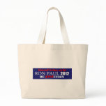 Anti Ron Paul 2012 President Uninsured Die Design Tote Bag