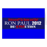 Anti Ron Paul 2012 President Uninsured Die Design Card