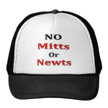 Anti rouge de noir de Newt Gingrich Mitt Romney Casquette De Camionneur