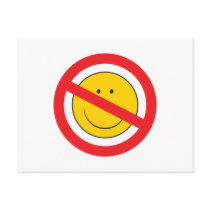 Anti-Smiley SMiley Face Postcards
