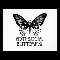 Anti-Social Butterfly invitations