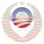Anti Socialism Statement Krem & Obama Logos stickers