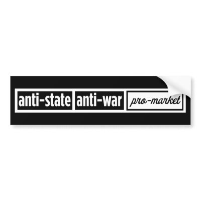 Anti-State Bumper Sticker by Libertymaniacs