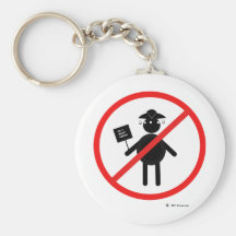 Anti teabagger key chain