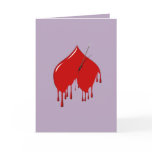 Anti-Valentine Shot in the Heart card