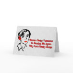 Anti-Valentine Singles Ad Greeting Card