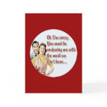 Anti-Valentine's Day Card Retro Housewife #1