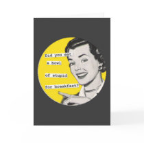 Anti-Valentine's Day Card Retro Housewife #7