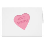 Anti-Valentine's Day conversation heart t-shirts. Greeting Card