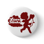 Anti-valentines day Cupid Pinback Buttons