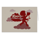 Anti-Valentines Day Cupid Love Stinks Greeting Card