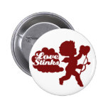 Anti-valentines day Cupid Pinback Buttons