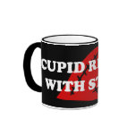 Anti-Valentine's Day: Cupid rhymes with stupid Coffee Mug