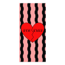 Anti-Valentine's Day Rack Card Design