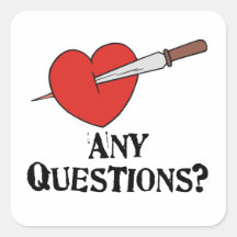 Anti Valentine's Day Square Sticker