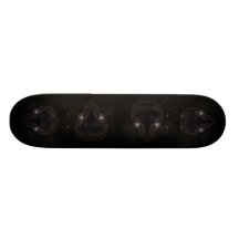 Anti Valentine's Gothic Hearts Fractal Mask Skateboard Decks