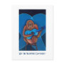 Anti Valentines party invitations fun art blues Post Card