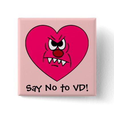 Anti-VD: I hate Valentines Day Angry Heart Face by egogenius