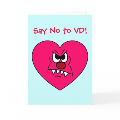 Anti-VD: I hate Valentines Day Angry Heart Face by egogenius