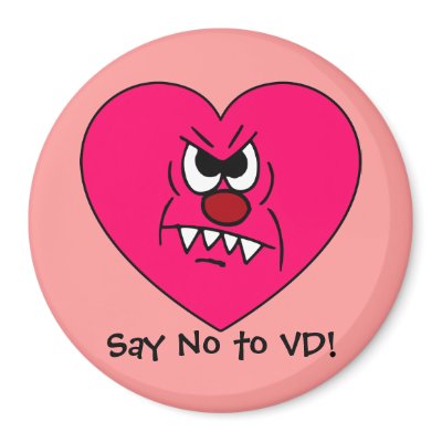 Anti-VD: I hate Valentines Day Angry Heart Face by egogenius
