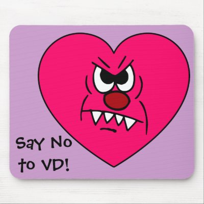 Anti-VD: I hate Valentines Day Angry Heart Face by egogenius