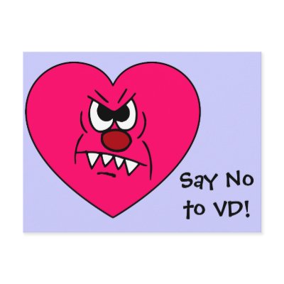 Anti-VD: I hate Valentines Day Angry Heart Face by egogenius