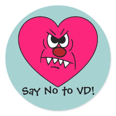 Anti-VD: I hate Valentines Day Angry Heart Face by egogenius