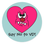 Anti-VD: I hate Valentines Day Angry Heart Face stickers