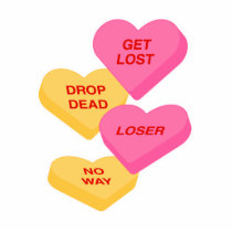 anti vday candy hearts photo sculpture