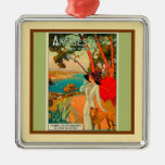 Antibe Travel Poster Art Christmas Tree Ornament