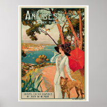 Antibes France Vintage Travel Advertisement posters