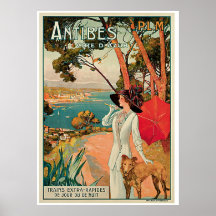 Antibes France Vintage Travel Advertisement Posters