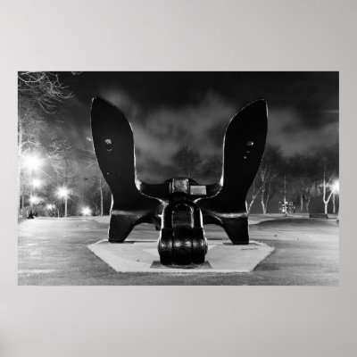 Antietam Anchor B&W Print by captainifr