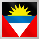 Antigua and Barbuda Caribbean Flag posters