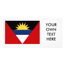 Antigua and Barbuda Flag Personalized Photo Card