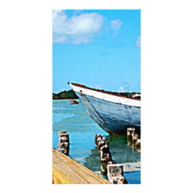 Antigua Dock Custom Photo Card
