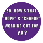 AntiObama "Hope" and "Change" Sticker