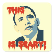 AntiObama this is scary Sticker