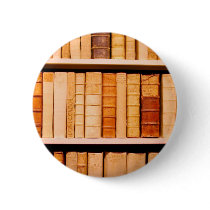 Antique 17th Century Leather Binding Books Pinback Buttons