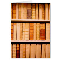 Antique 17th Century Leather Binding Books Greeting Cards