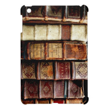 Antique 18th Century Design Leather Binding books iPad Mini Covers