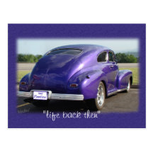 antique 47 Fleetwood car postcard- any occasion