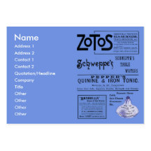Antique Ads Chubby Business Card